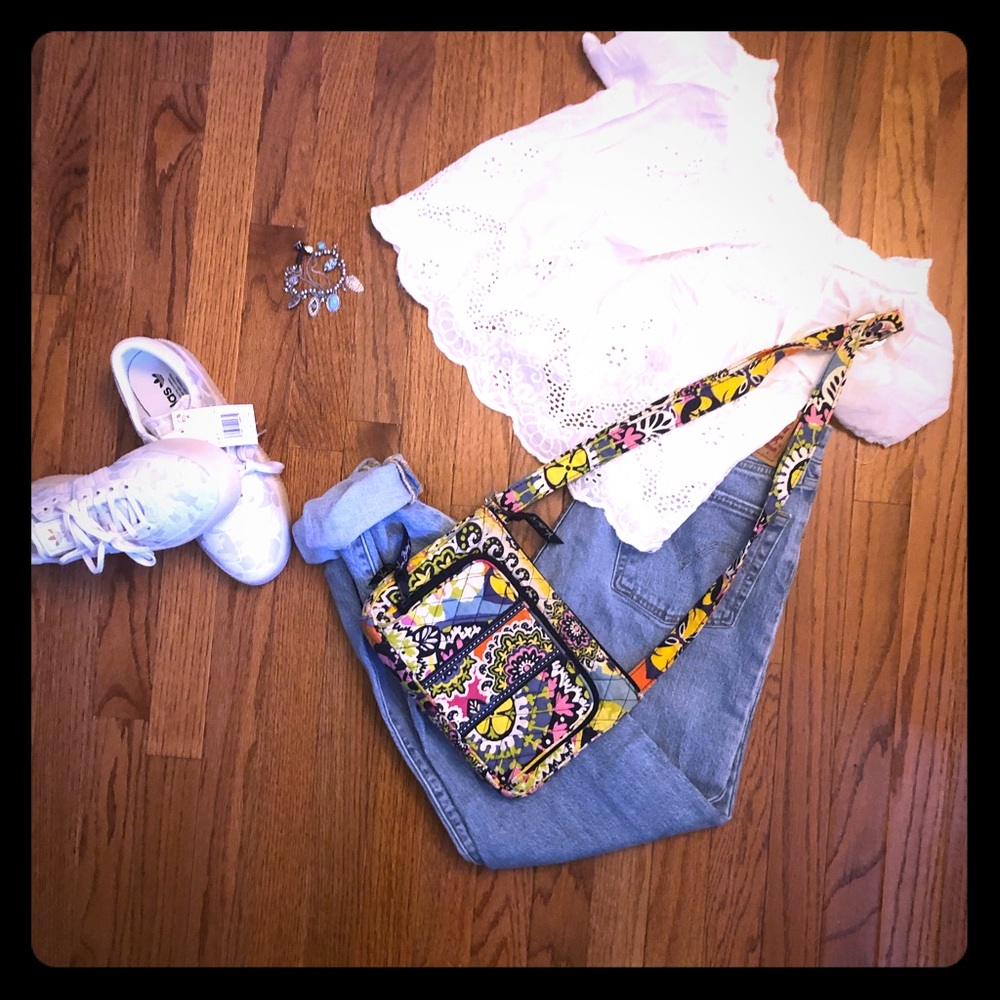 Vera Bradley over the should cloth purse